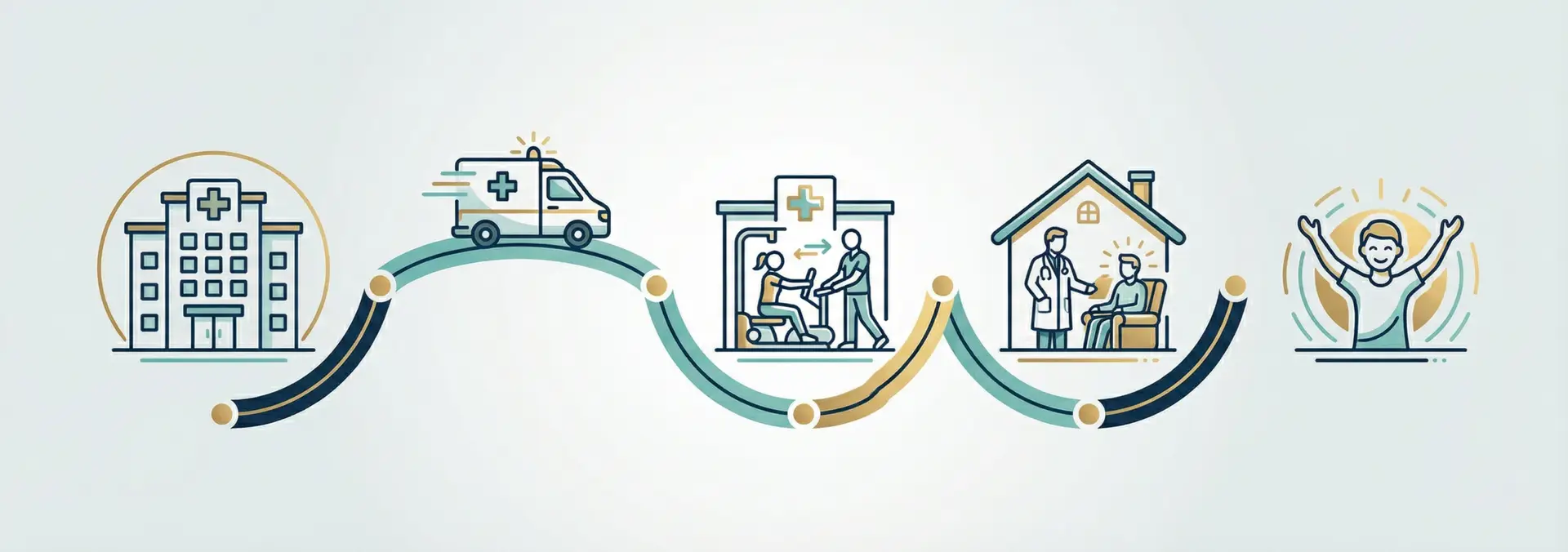 Infographic showing Vitality Health at Your Door's impact on reducing hospital readmissions through physician-led home care